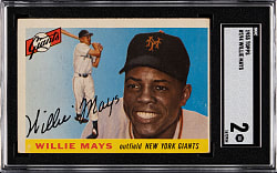 1955 Topps #194 Willie Mays SGC GOOD 2