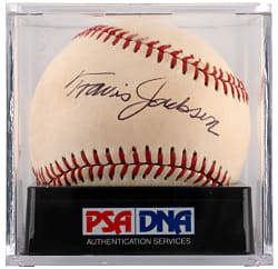 Travis Jackson Single-Signed Baseball - PSA/DNA Overall 8