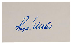 Roger Maris Signed Index Card with Full JSA LOA