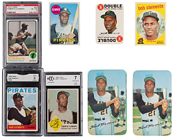 1959-1975 Roberto Clemente Collection (23) with (3) Graded