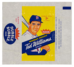 1959 Fleer Ted Williams Wax Pack Wrapper