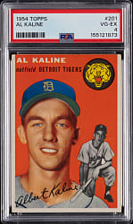 1954 Topps #201 Al Kaline Rookie PSA VG-EX 4