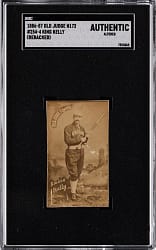 Lot # 62: 1887 N172 Old Judge #254-4 King Kelly SGC Authentic (Rebacked)