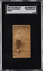 1887 N172 Old Judge #456-5 Sam Thompson Detroit SGC Authentic