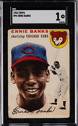 1954 Topps #94 Ernie Banks Rookie SGC POOR 1