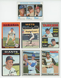 1970-1975 Topps Hall of Fame & Star Collection (63) with Aaron, Clemente, Mays, Ryan & Schmidt Rookie