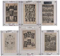 1896-1909 Team Composite & Collage Collection (15) from Fred Tenney Estate with Various Christy Mathewson Examples