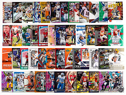 Mostly Post-2020s Football Insert Hoard (2,500+) with Numerous Superstars & Key Rookies