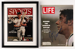 Baseball & Football Hall of Fame Signed Collection (38) with Joe Namath & Ted Williams