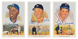 1989 Perez-Steele Celebration Complete Set in Box with (37) Signed Including Mickey Mantle & Ted Williams - All Same Serial Number