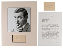 Eddie Cantor Signed Trio Plus Original Sheet Music and Newspaper Supplement
