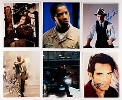 Modern Actor/Entertainer Signed 8x10 Photo Collection (57) with (2) Denzel Washington, Will Smith & Matt Damon - Loaded!