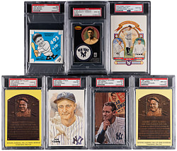 1980-1993 Lou Gehrig Oversized PSA GEM MINT 10 Collection (11) with Several Low Populations