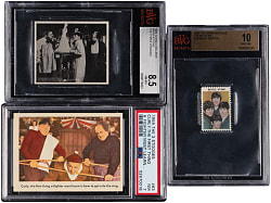 1959-1969 Non-Sport Graded Card Trio with (2) The Three Stooges & BVG PRISTINE 10