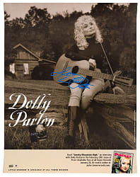 Dolly Parton Signed 17.5 x 22.5 Poster
