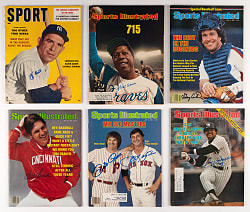 1950s-1980s Sport & Sports Illustrated Signed Magazine Collection (34) with Aaron, Berra & Rose/Yastrzemski