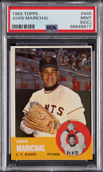 1963 Topps #440 Juan Marichal PSA MINT 9 (oc)