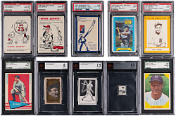 1934-1976 Lou Gehrig Graded Collection (14) Different