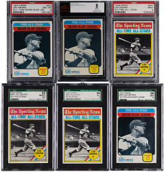 1973 & 1976 Topps Lou Gehrig All-Time Graded NM-MT 8 to MINT 9 Singles (6)