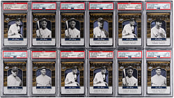 2008 Upper Deck Yankee Stadium Legacy Lou Gehrig PSA GEM MINT 10 Collection (12) - All Population 1 or 2