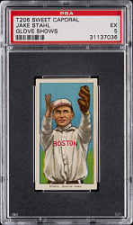 1909-1911 T206 White Border Jake Stahl Glove Shows PSA EX 5