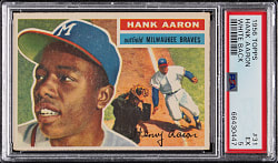 1956 Topps #31 Hank Aaron White Back PSA EX 5