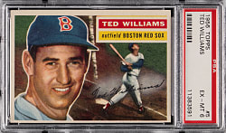 1956 Topps #5 Ted Williams White Back PSA EX-MT 6