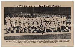 1941 Philadelphia Phillies Team Photo Scorecard