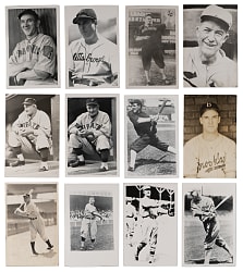 1960s-1970s Real Photo Postcards (115+) with (20+) Hall of Famers