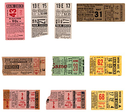 1948-1970 Hall of Fame Home Run Ticket Collection (13) with Aaron, Clemente, DiMaggio, Mays & T. Williams