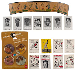 1919-1983 Eclectic Shoebox Collection (500+ Total Cards) with Hall of Famers, Uncut Strips & Oddball