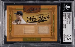 2008 Playoff Prime Cuts Icons Materials Combo #38 Lou Gehrig #3/3 - BGS NM-MT+ 8.5