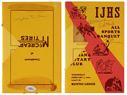 1961 Mike Ditka Rookie Year Signed IJHS Program - JSA