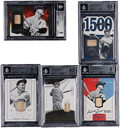 2014-2016 Lou Gehrig Game-Used Relic Collection (5) - All BGS Graded