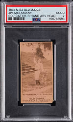 1887 N172 Old Judge #320-2 Jim McTamany (Columbus) PSA GOOD 2