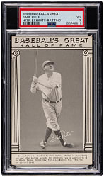 1948 Baseball's Greats Hall of Fame Exhibits Babe Ruth Batting PSA VG 3