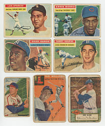 1952-1956 Topps & Bowman Collection (300+) with (29) Hall of Famers Including Aaron, Koufax, Musial & T. Williams