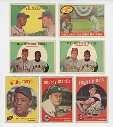 1959 Topps Collection (271) with (20+) Hall of Famers Including (3) Mays, (2) Mantle & Aaron