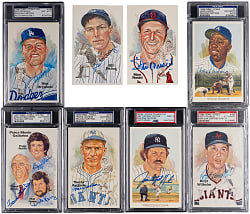 Signed Perez-Steele Postcard Collection (8) with Aaron, Hunter & Perez/Steele/Steele - Each Individually Certified