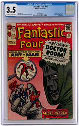1963 Marvel Comics Fantastic Four #16 First Ant-Man Crossover - CGC 3.5