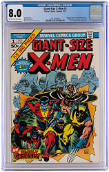 1975 Marvel Comics Giant-Size X-Men #1 First Appearance of New X-Men Team - CGC 8.0