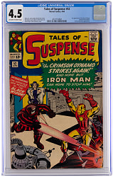 1964 Marvel Comics Tales of Suspense #52 First Black Widow - CGC 4.5