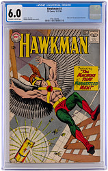 1964 DC Comics Hawkman #4 First Zatanna - CGC 6.0