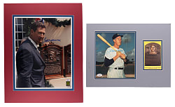 Multi/Single-Signed & Matted Photographs (8) with Joe DiMaggio & Ted Williams