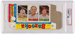 1960 Bazooka Complete Box Aparicio/Hodges/Ashburn PSA EX 5
