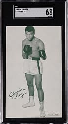 1947-1966 Boxing Exhibits Cassius Clay Rookie SGC EX/NM 6