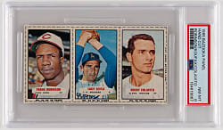 1965 Bazooka Panel Frank Robinson/Sandy Koufax/Rocky Colavito Hand Cut PSA NM-MT 8