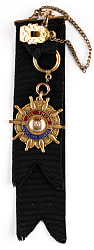 1917 Dieges & Clust Solid Gold Joe Thum Bowling Guard 25th Anniversary Watch Fob Presented to Bowling Pioneer Phil Lehrbach