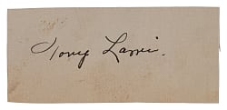 Tony Lazzeri Signed Cut with Full JSA