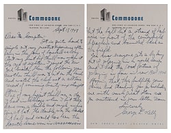 George L. Kelly 1948 "Most Thrilling Experience" Signed Handwritten 2-Page Letter with 3 Home Run/ 5-5 Game Plus 4-Straight World Series Content